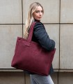 Torebka do pracy Office bag bordowa z kieszenią na laptopa