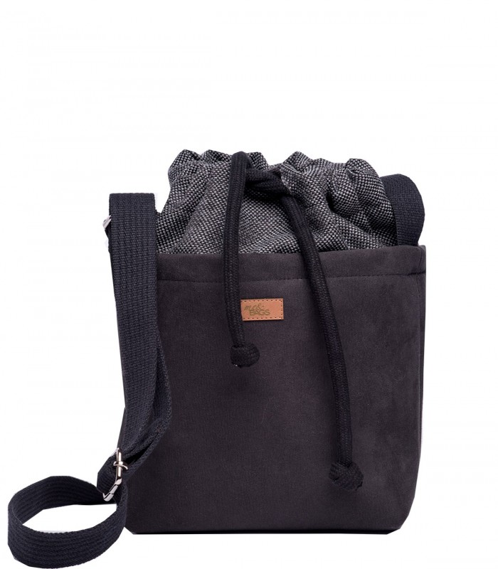 Mała torebka “DUO MINI” przez ramię, kolor czarny
