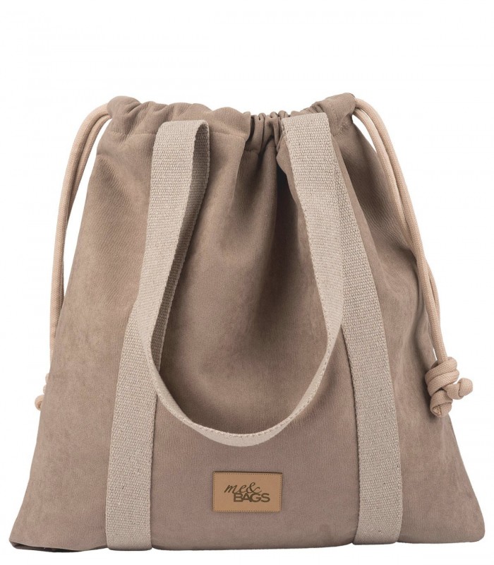 LARGE BAGGY BAG ECO-SUEDE TAUPE