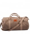 SPORT AND TRAVEL BAG "WEEKENDER" ECO SUEDE TAUPE