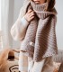 woolen scarf Beige melange