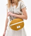 Almond Bag - torebka elipsa, żółta