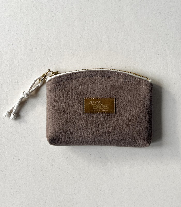 Mały portfel damski taupe
