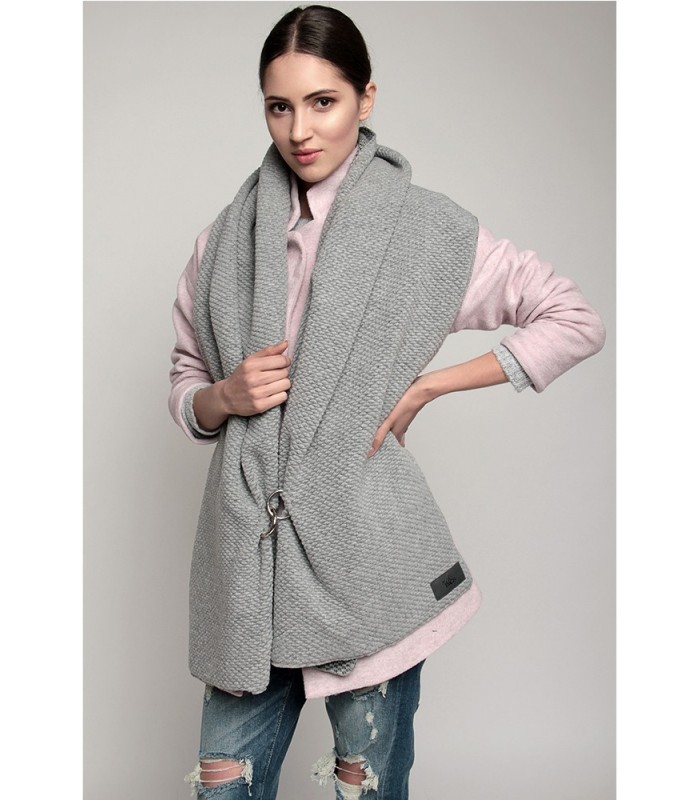 Woolen scarf gray