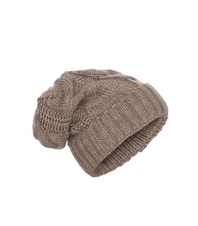 cap and scarf light brown