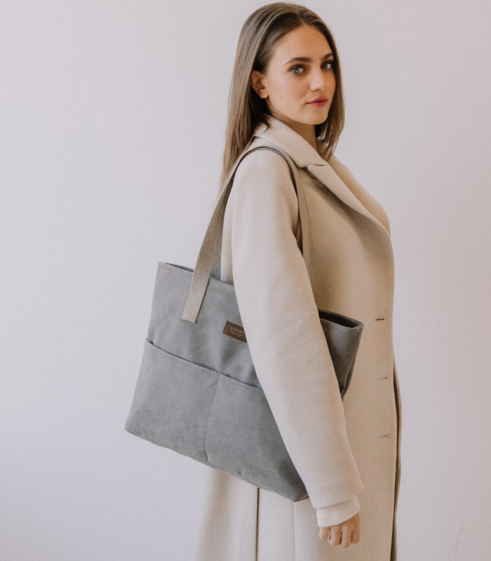 Torebka shopper na ramię Pocket, taupe